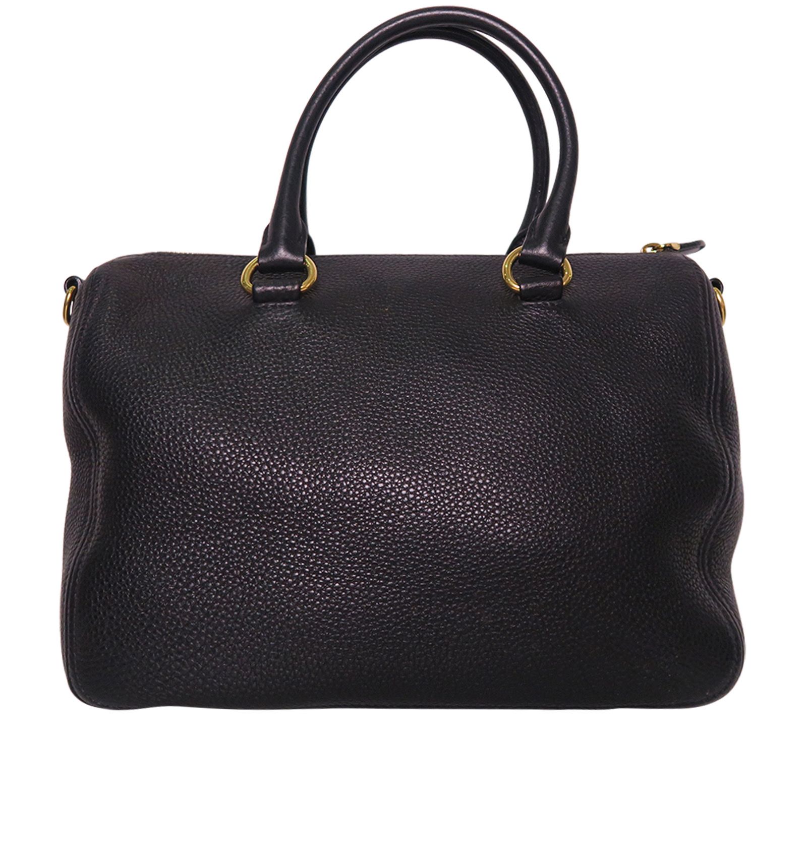 Bauletto Tote, &pound;350, Handbags, Black, Leather, Back view